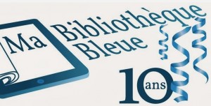 Le logo du blog Ma bibliothèque bleue.